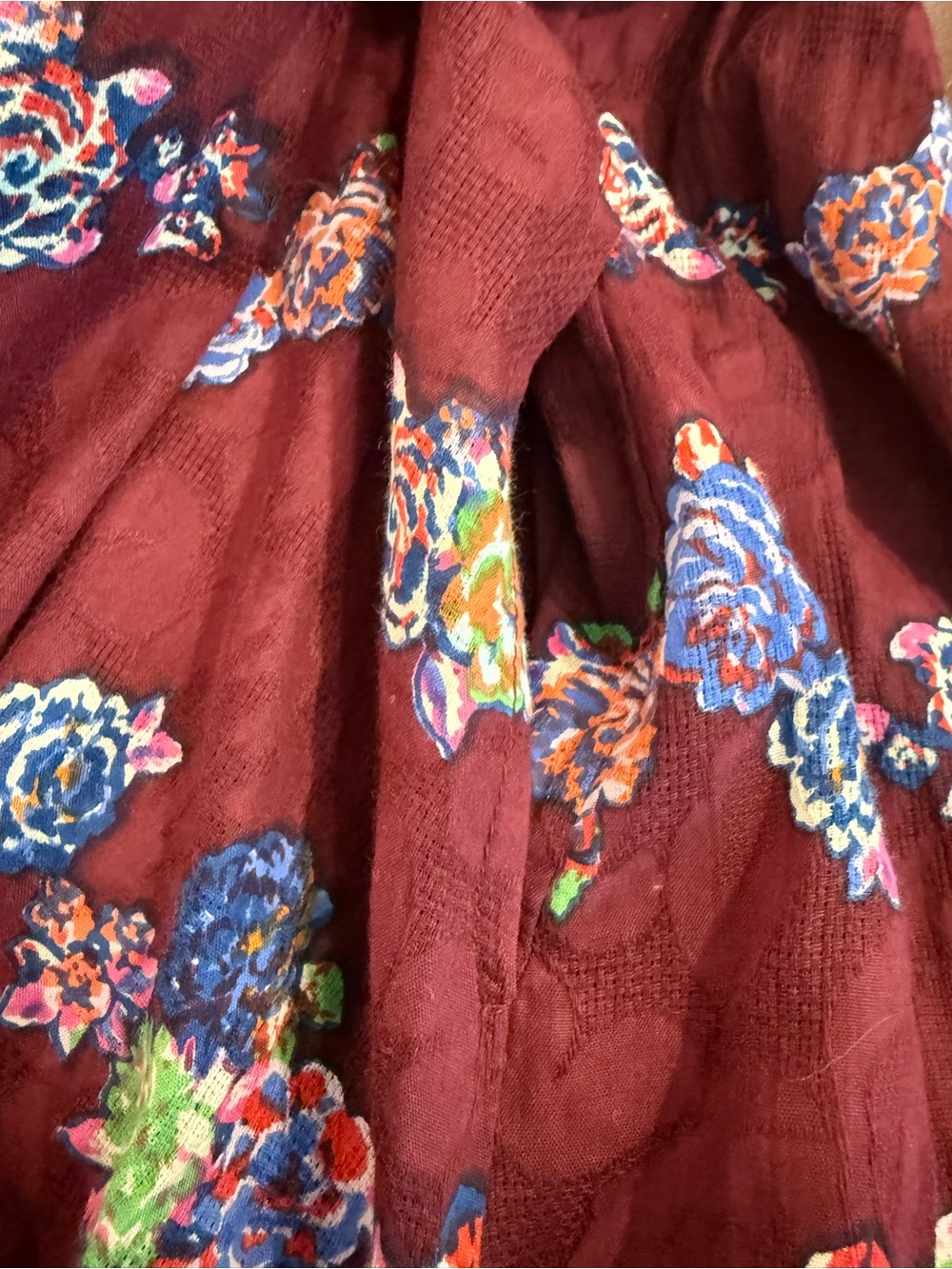 Anthropologie Plum Floral Long-Sleeve Dress - Picture 14 of 16